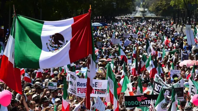 crecen en Estados Unidos las protestas por la política Trumpista.